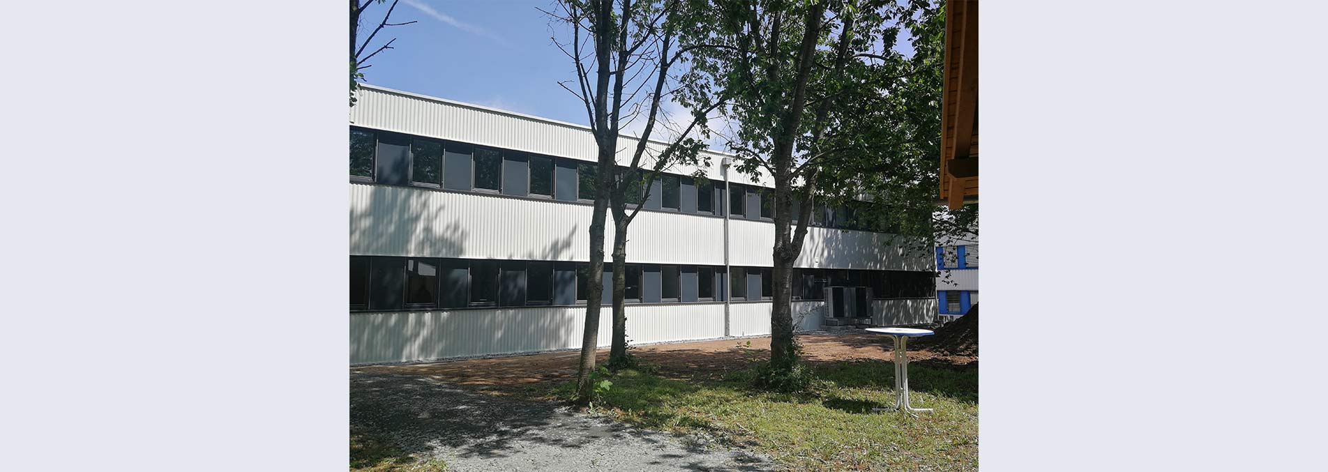 Office and administration building from the side